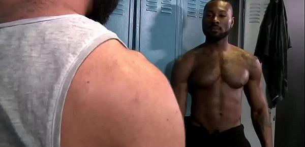  GayForced.com - Big Black Gay Dick Anal Destroy White Ass After Training